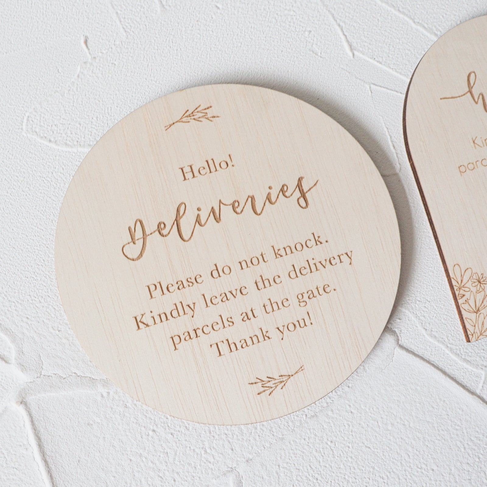 Delivery Note Signage Personalised Door Notice Signage Deliveries | Personalised Gifts | The ...