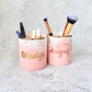 Makeup Brush/Stationery Holder (Sweet Pink)