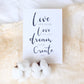 "Love, Live, Dream, Create" Card