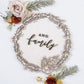 Personalised Christmas Wreath Signage (Pre-Order Promo)