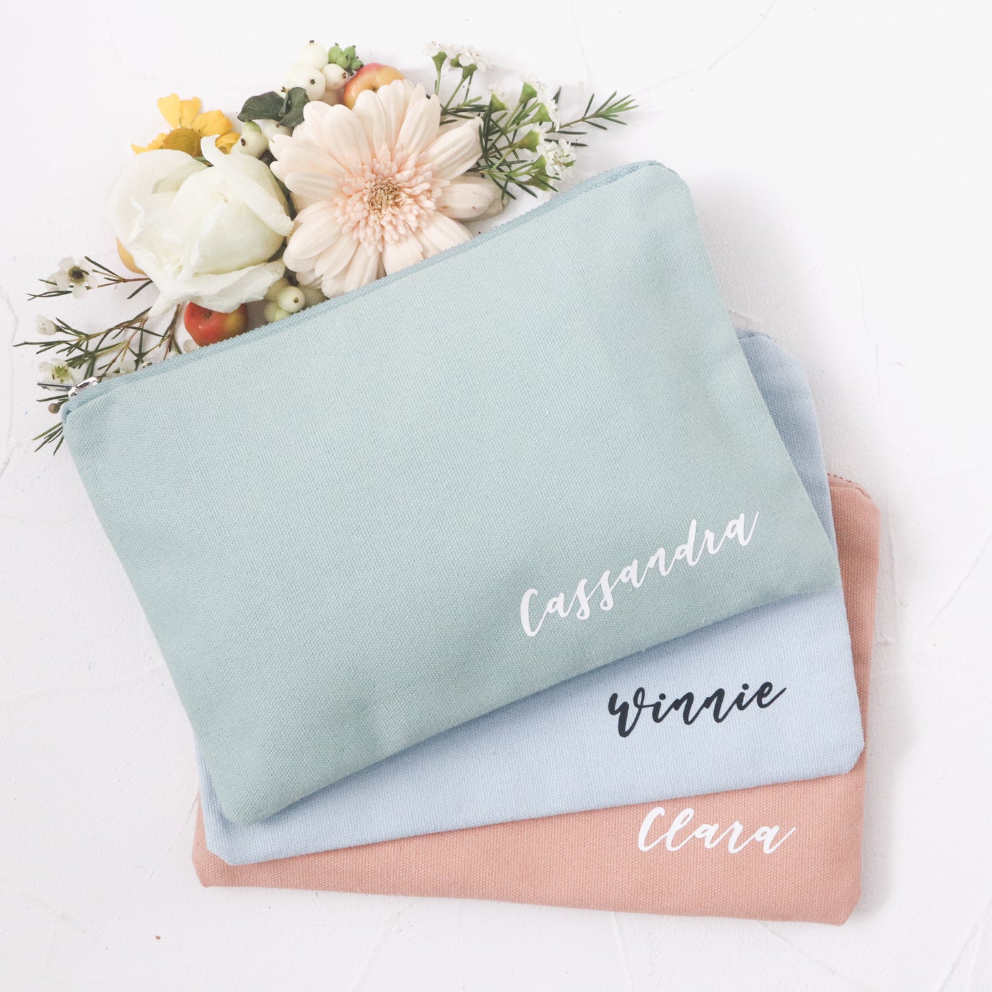 DAWN Personalised Travel Pouches - 6 colours