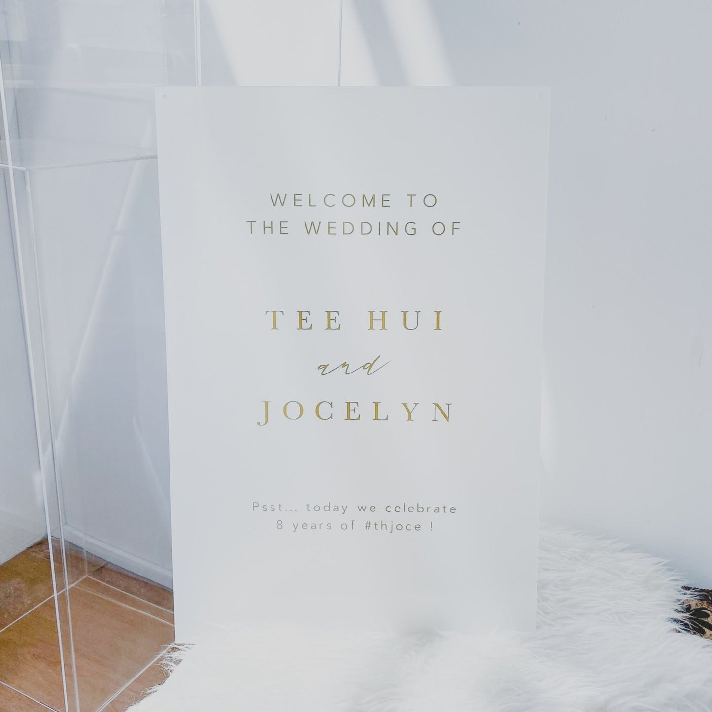 LARA Wedding Welcome Sign (Semi-Custom)