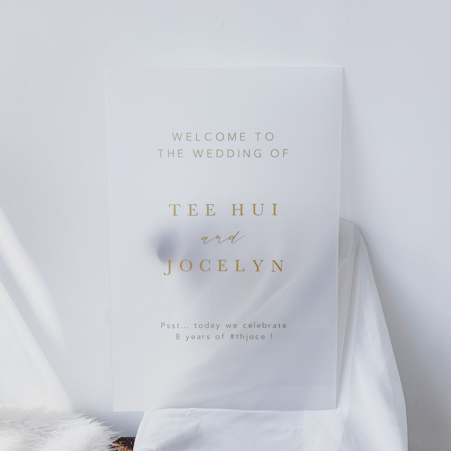 LARA Wedding Welcome Sign (Semi-Custom)