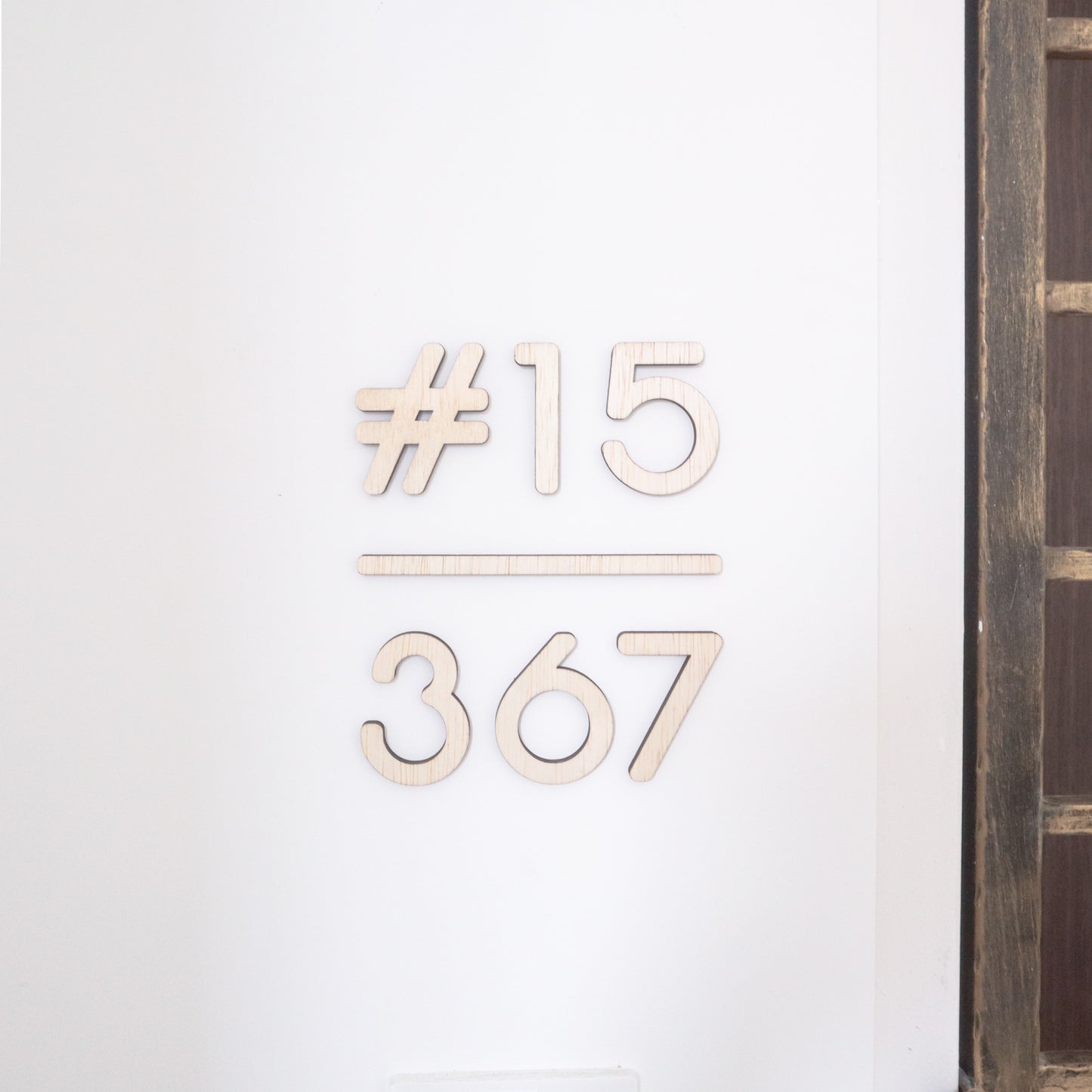 HUSH Unit Number Sign