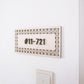 BOHO Rattan Unit Number Sign (Rectangle)