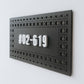 Boho Chic Rattan Unit Number Sign (Rectangle)