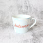 Oblique Coffee Mug (Light Blue)