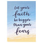 "Let your faith be bigger than your fears" Card