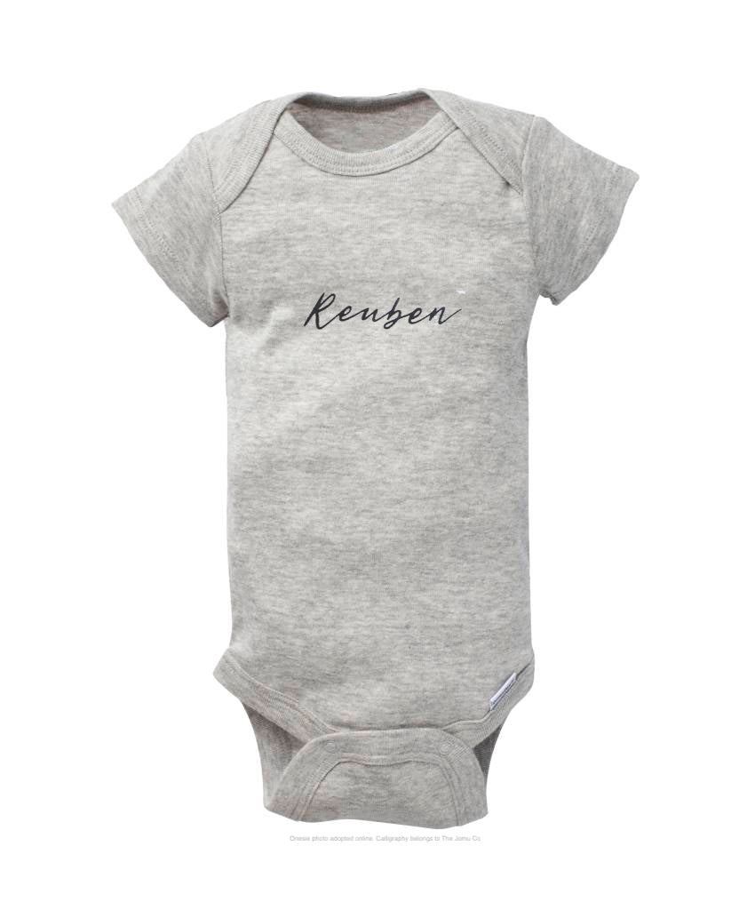 Calligraphy Baby Onesie